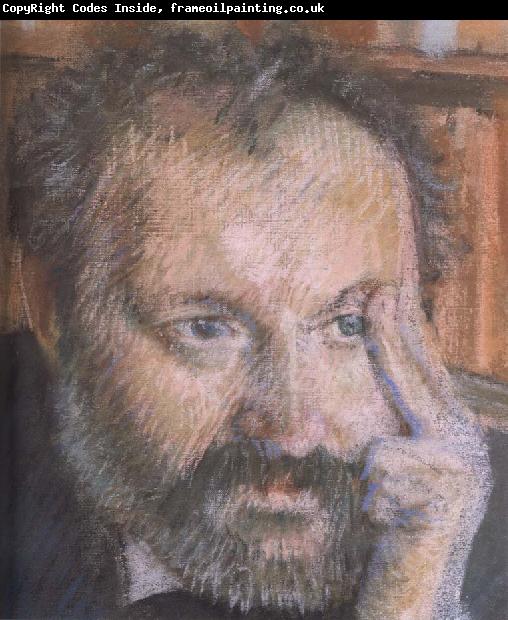 Edgar Degas Detail of  Portrait of the man